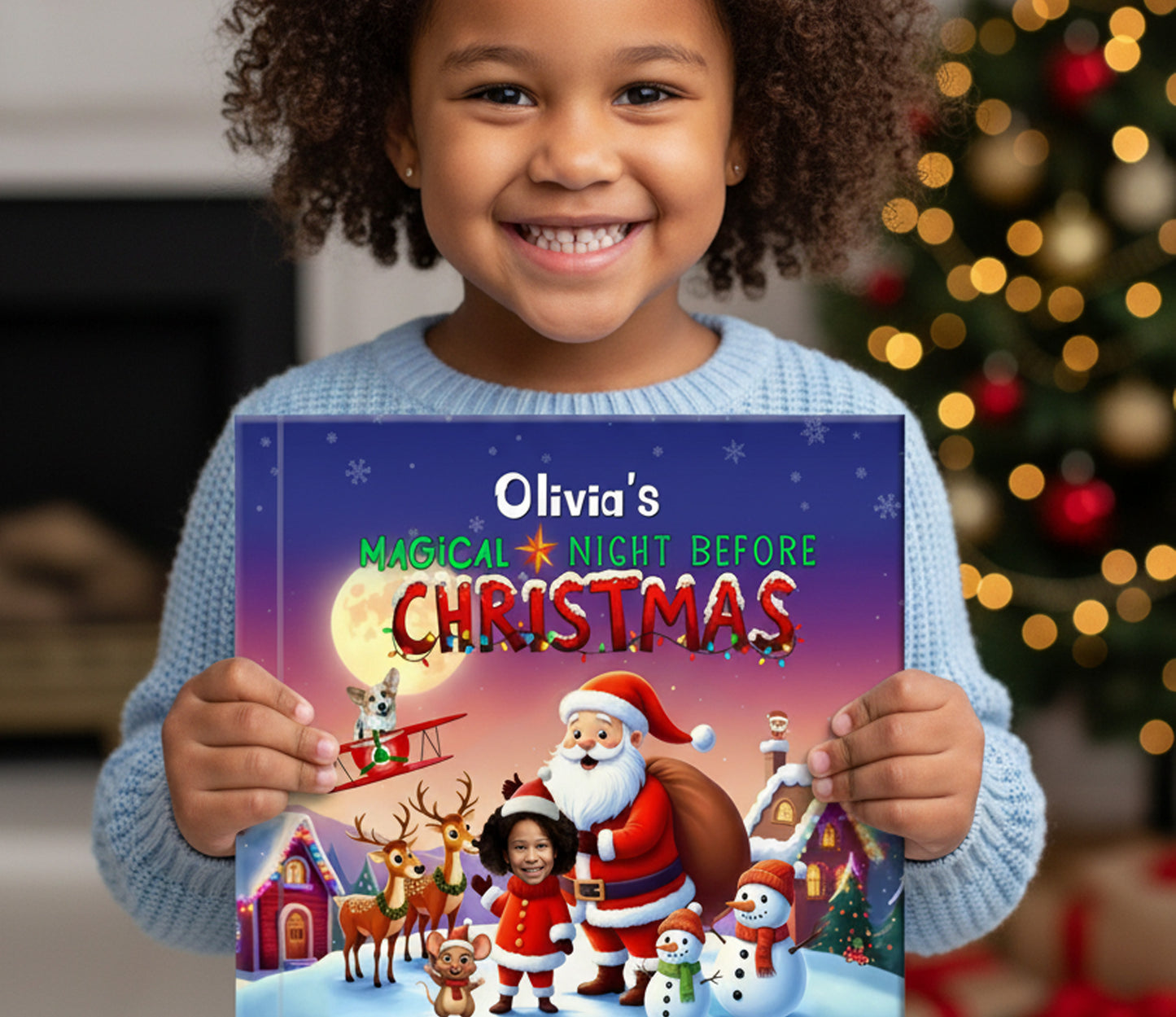 Night Before Christmas Book for 2 Kids
