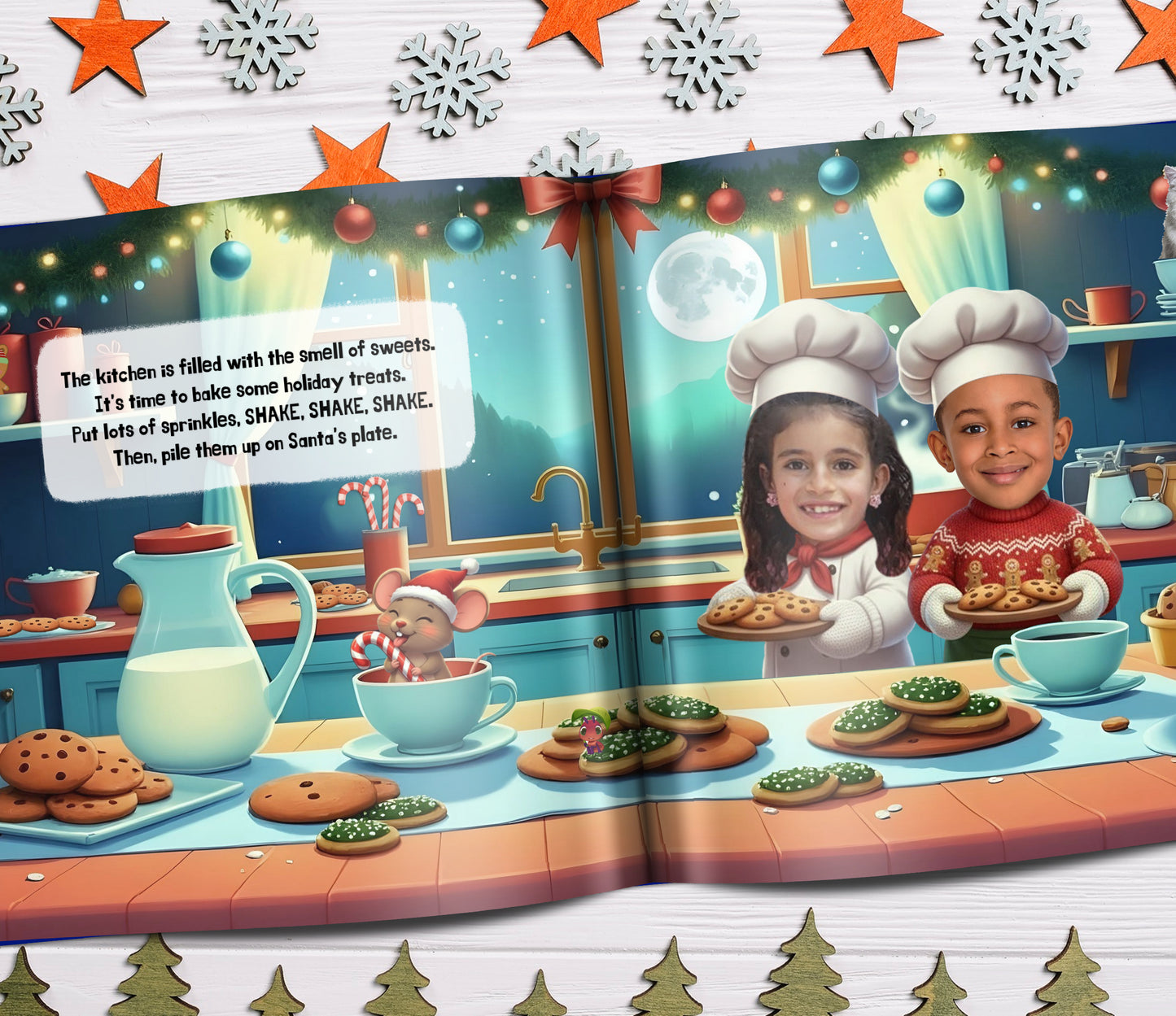 Night Before Christmas Book for 2 Kids