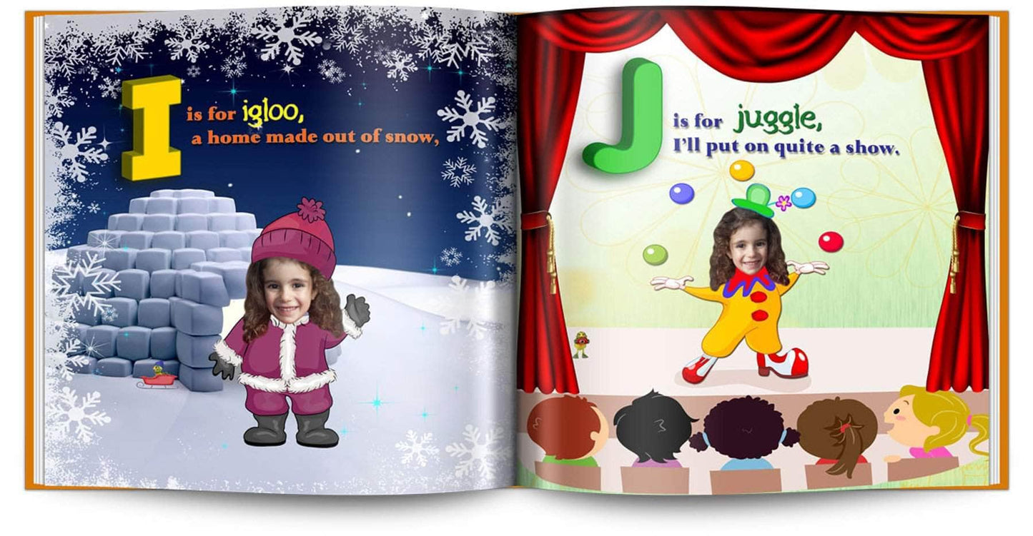 Personalized abc storybook see inside the book, personalized children's abc book