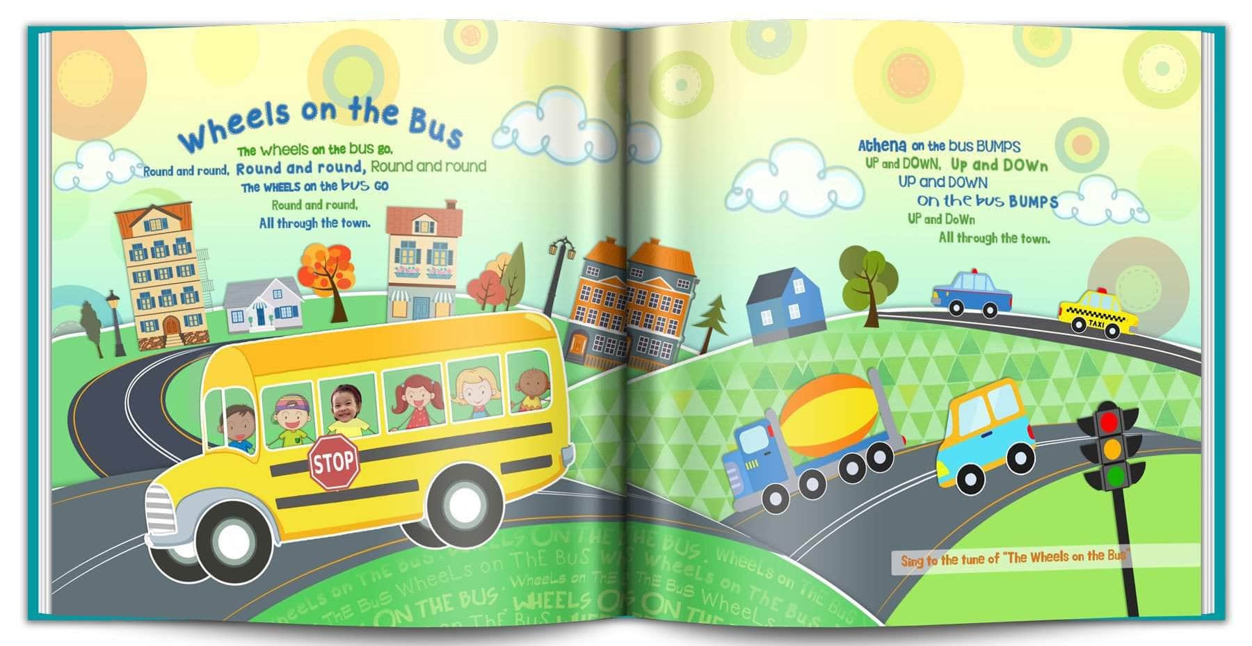 Personalized gift for kids rhymes and lullabies, custom bedtime book for babies
