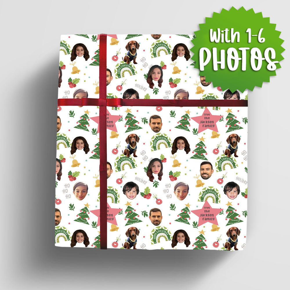 Personalized wrapping paper for Christmas and the holidays