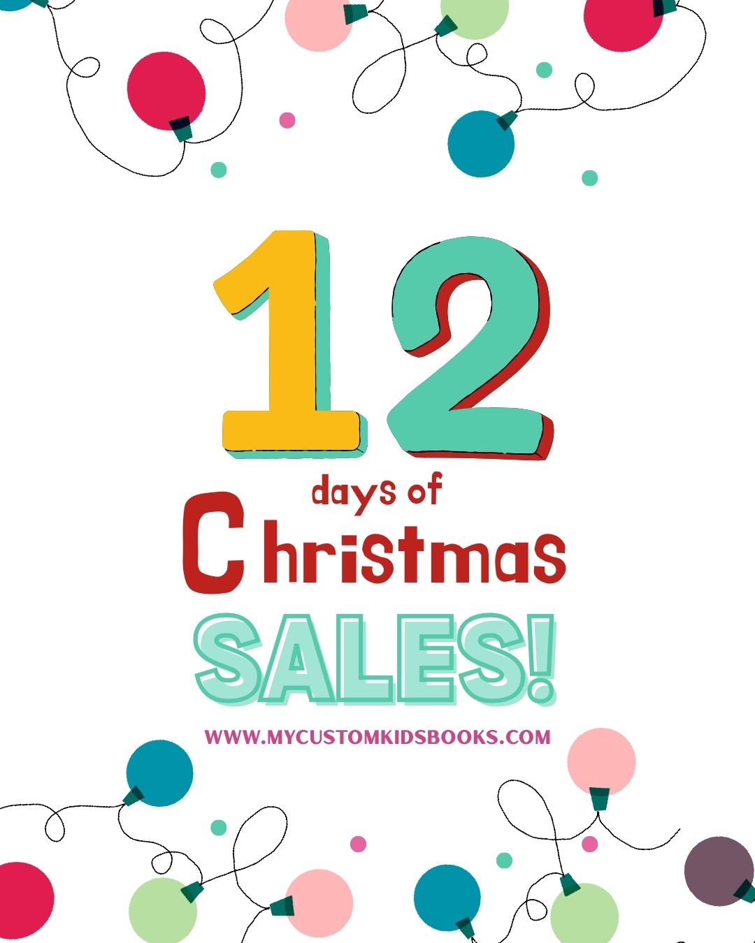 personalized books 12 days of christmas sales, custom storybooks discounted