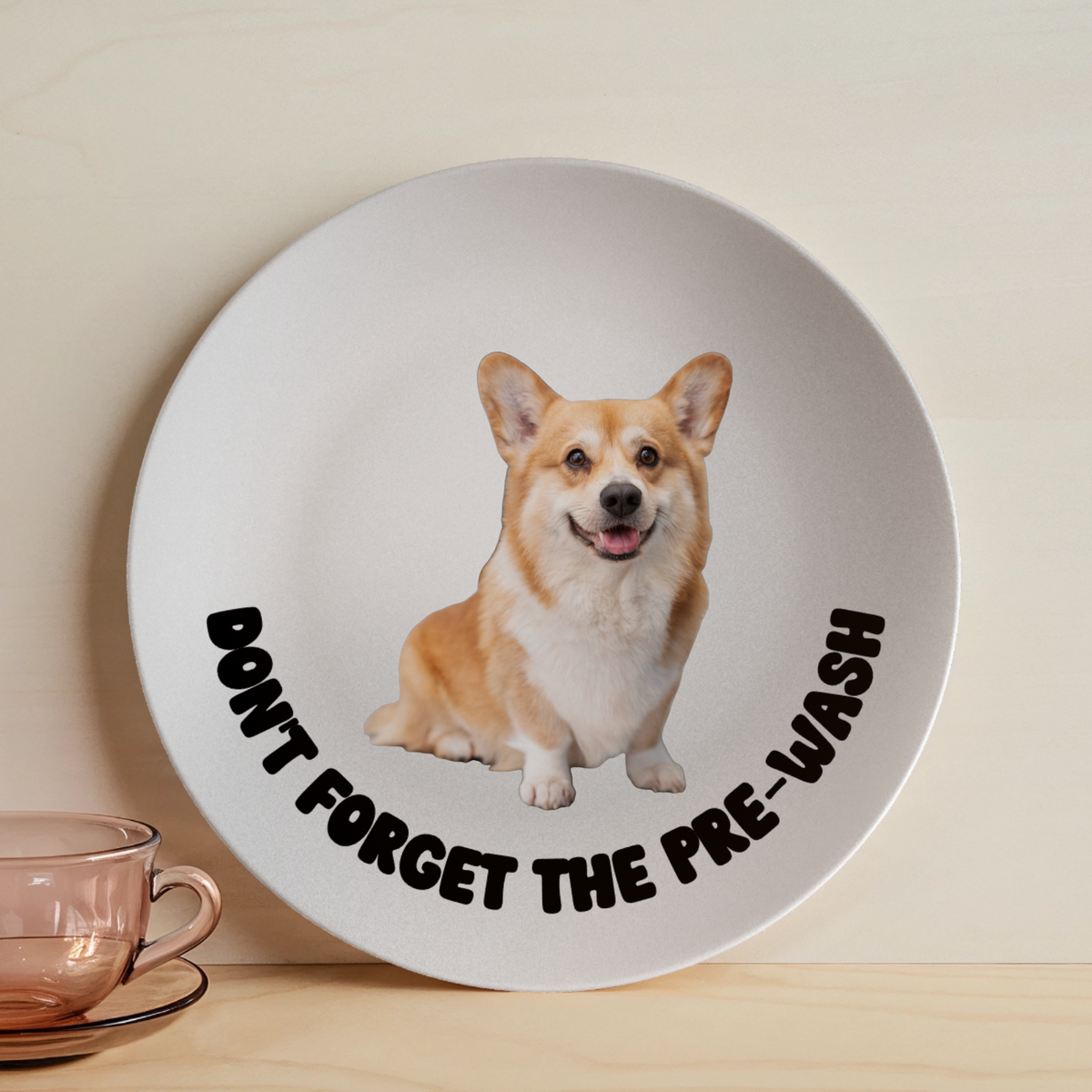 Personalized Pet Photo Plate – Funny Custom Gift for Pet Lovers