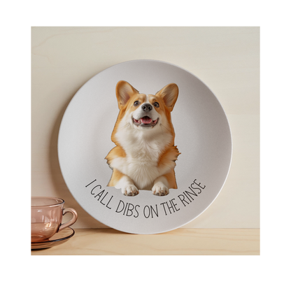 Personalized Pet Photo Plate – Funny Custom Gift for Pet Lovers