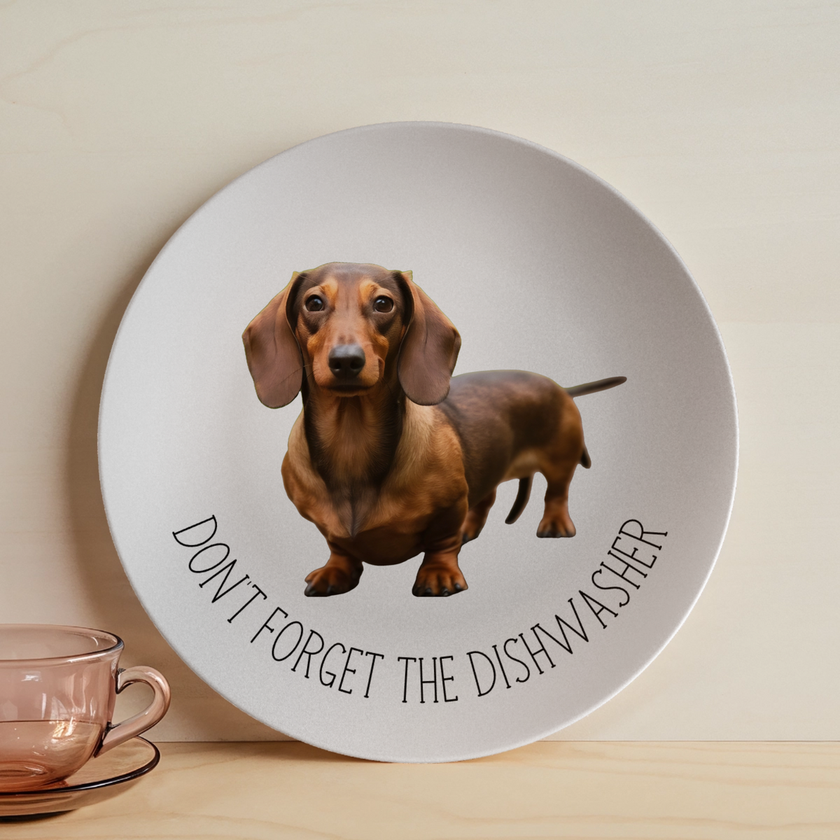 Personalized Pet Photo Plate – Funny Custom Gift for Pet Lovers