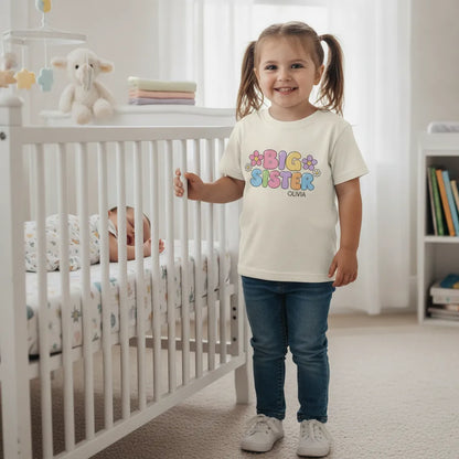 Big Sister t-shirt for toddlers (Made in US)