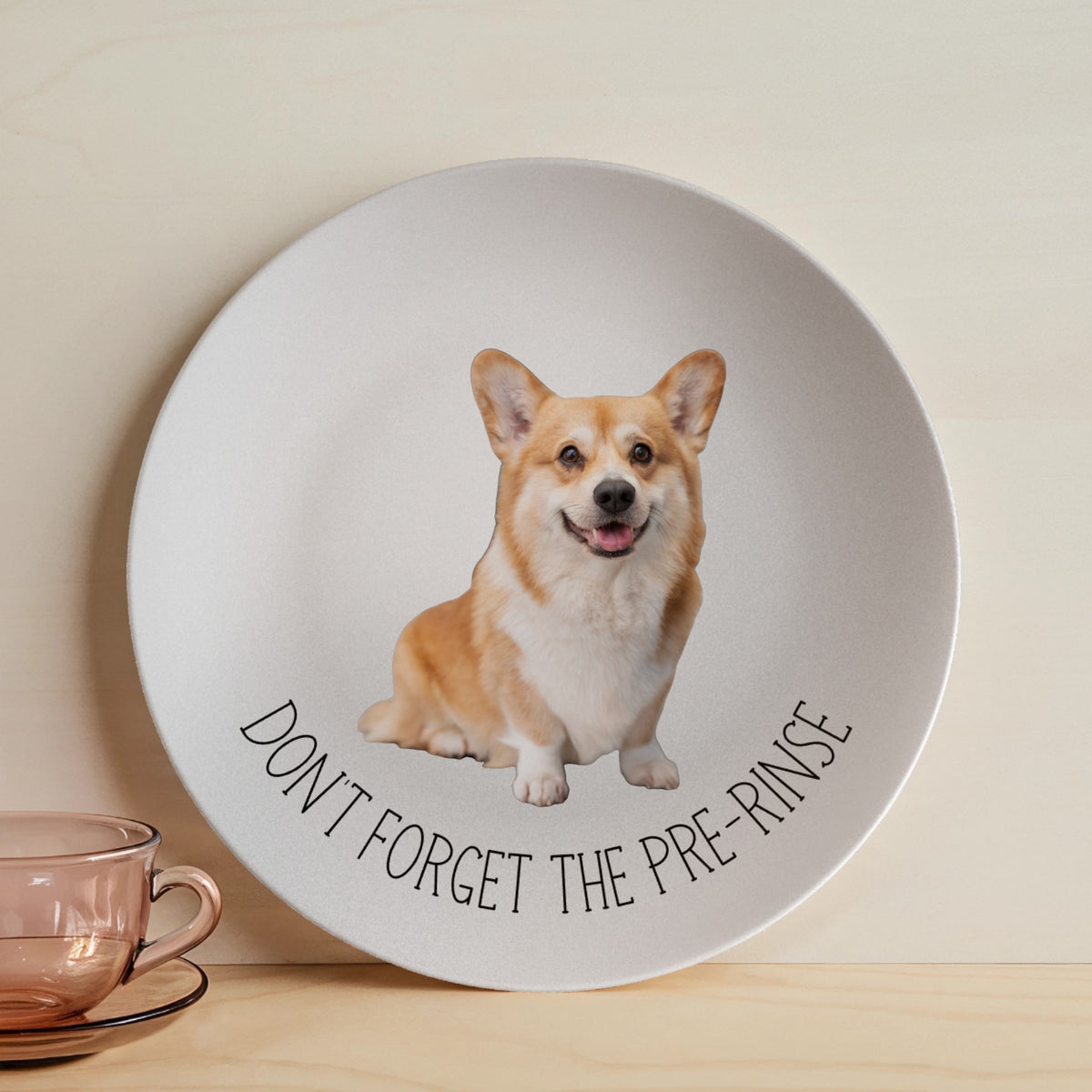 Personalized Pet Photo Plate – Funny Custom Gift for Pet Lovers