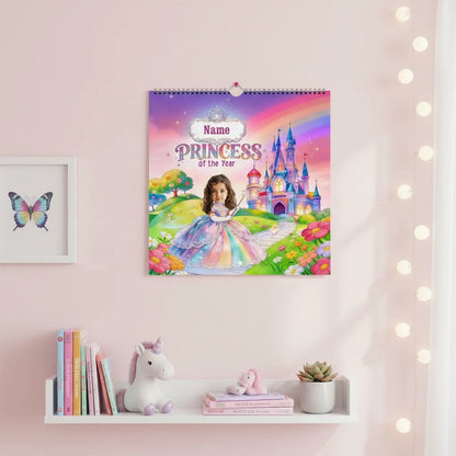 Princess of the Year - Personalized Photo Wall calendar