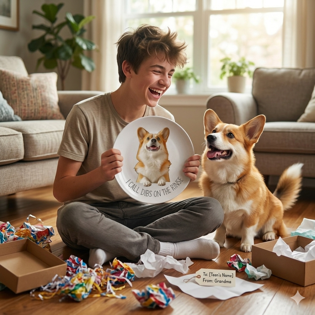 Personalized Pet Photo Plate – Funny Custom Gift for Pet Lovers