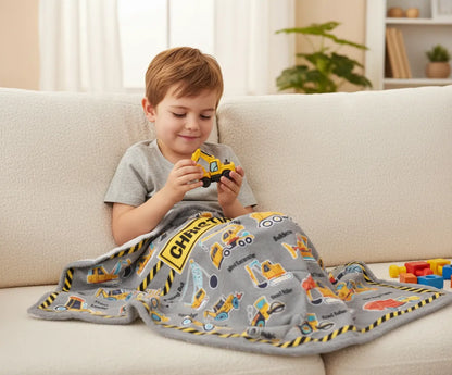 Trucks Blanket - Personalized Name Blanket