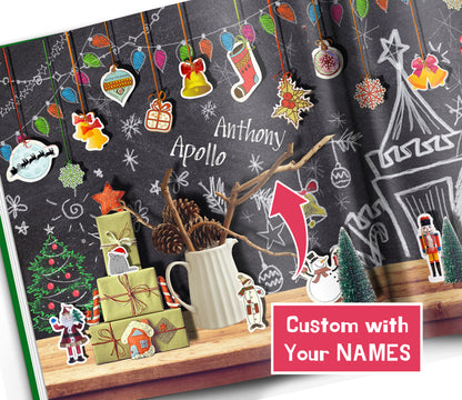 Personalized Christmas Book with multiple characters with Photos and Names
