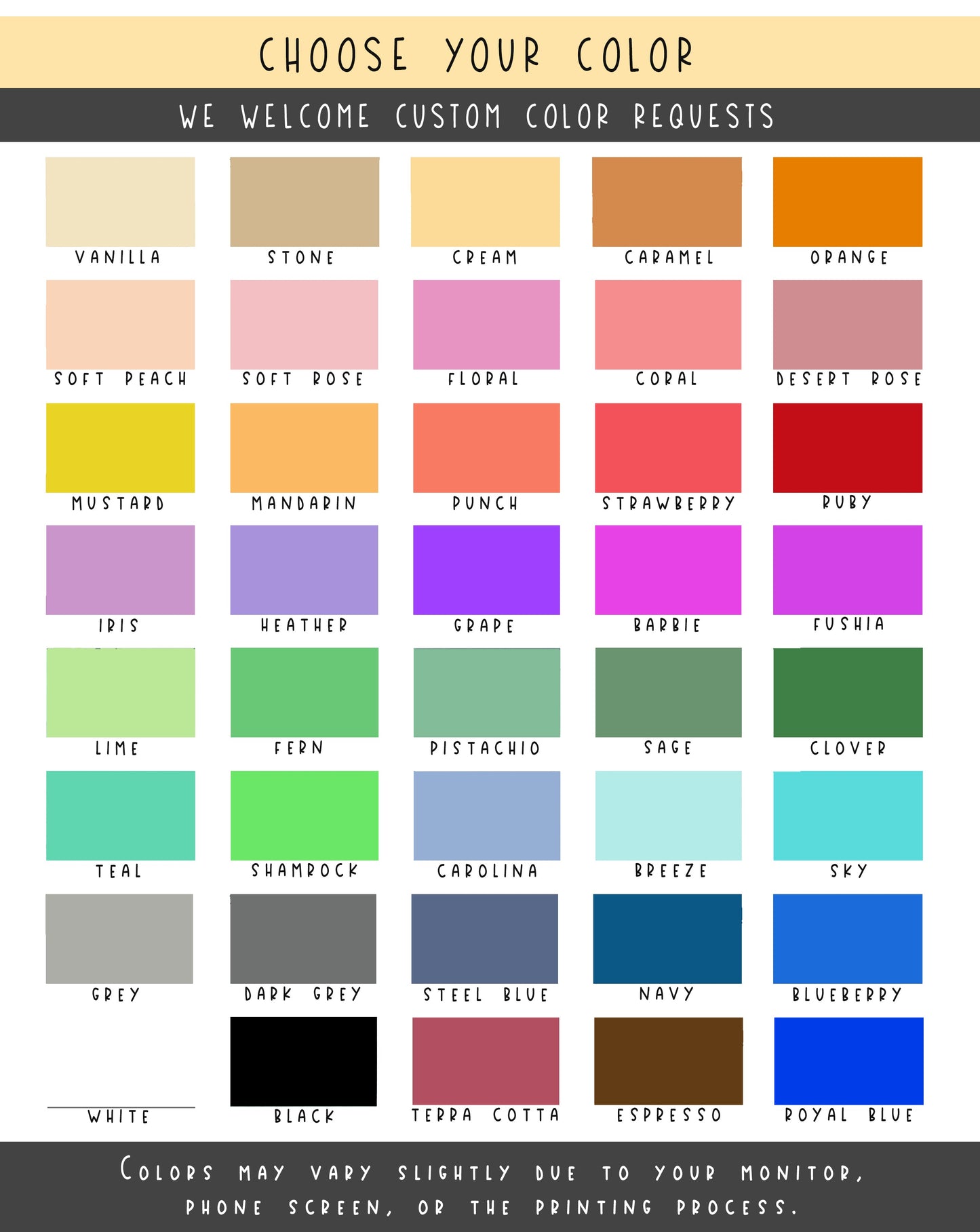 custom colors for your personalized blanket, custom name blanket colors, choose your custom color blanket with name