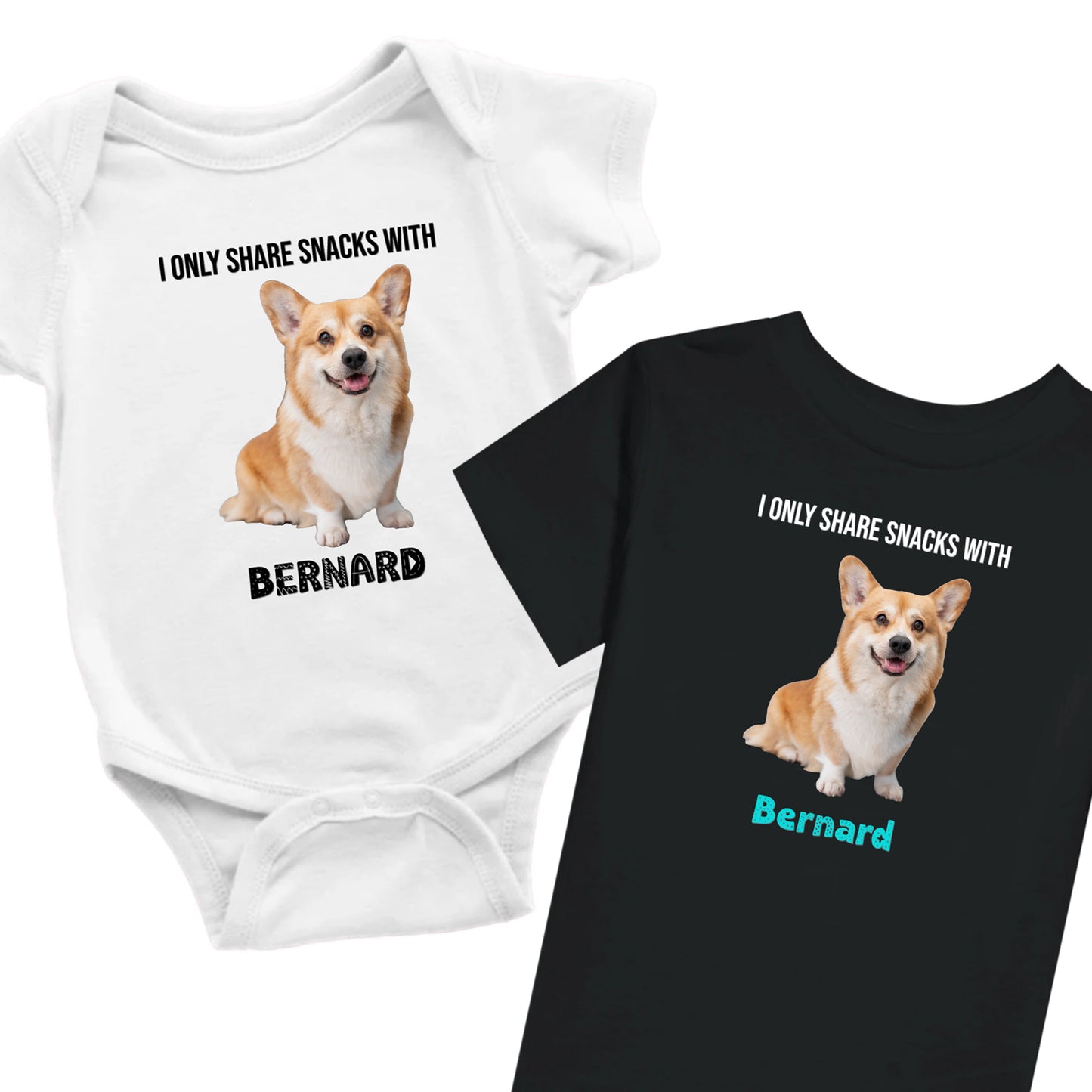funny pet photo shirt for babies and kids
