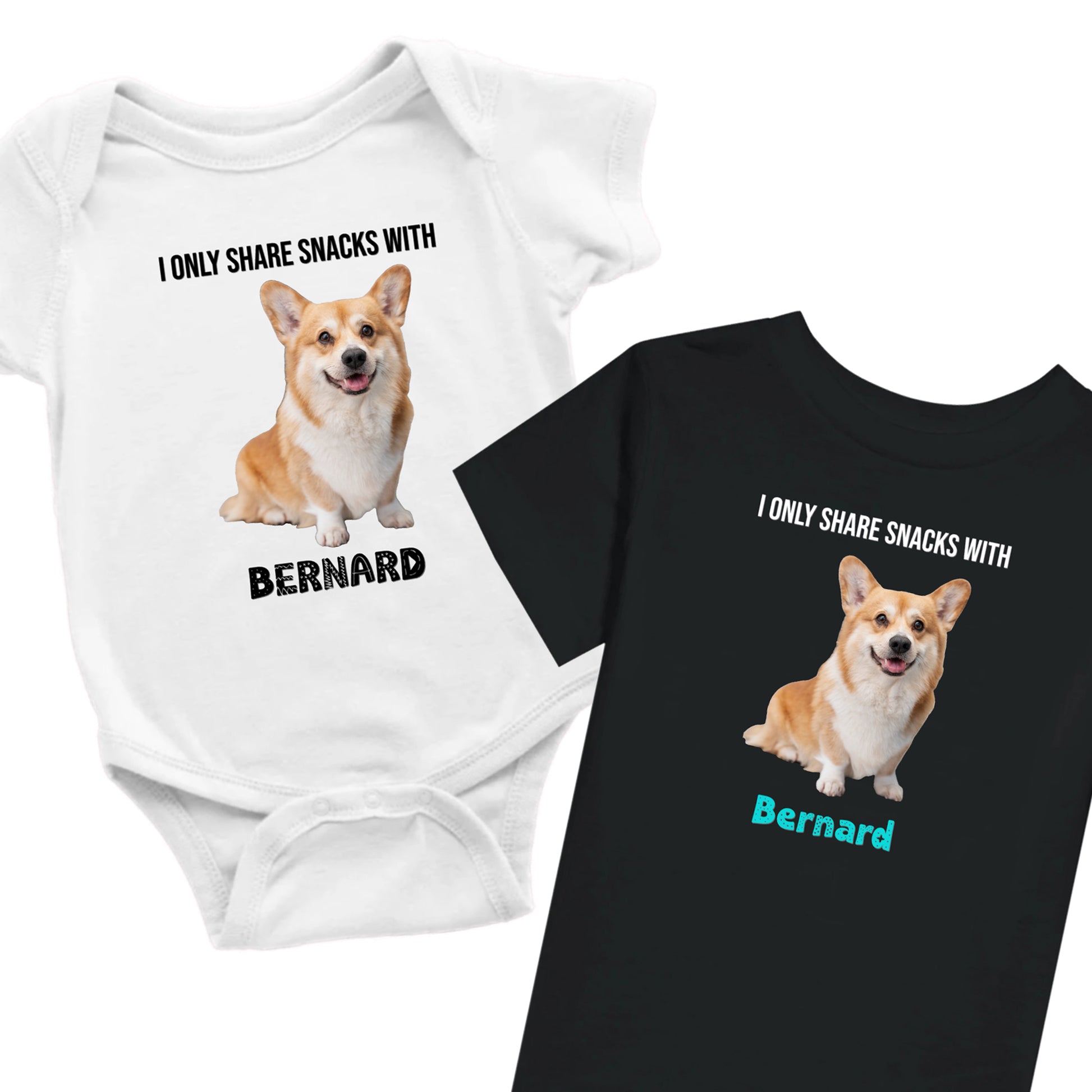 funny pet photo shirt for babies and kids