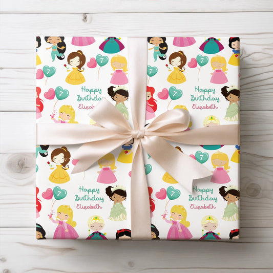 Princess Wrapping Paper - Perfect for a Princess birthday party!