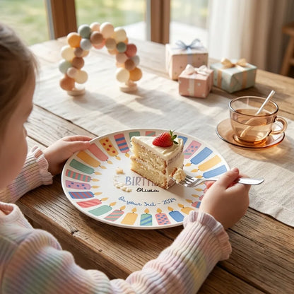 Personalized Birthday Gift Plate with Custom names and text options