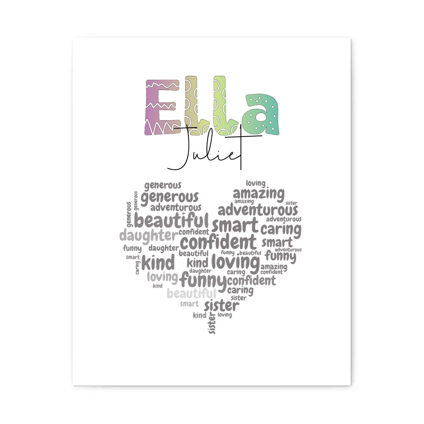 I AM art for childrens gift wall art personalized boost confidence and self esteem in kids
