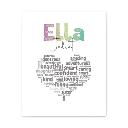 I AM art for childrens gift wall art personalized boost confidence and self esteem in kids