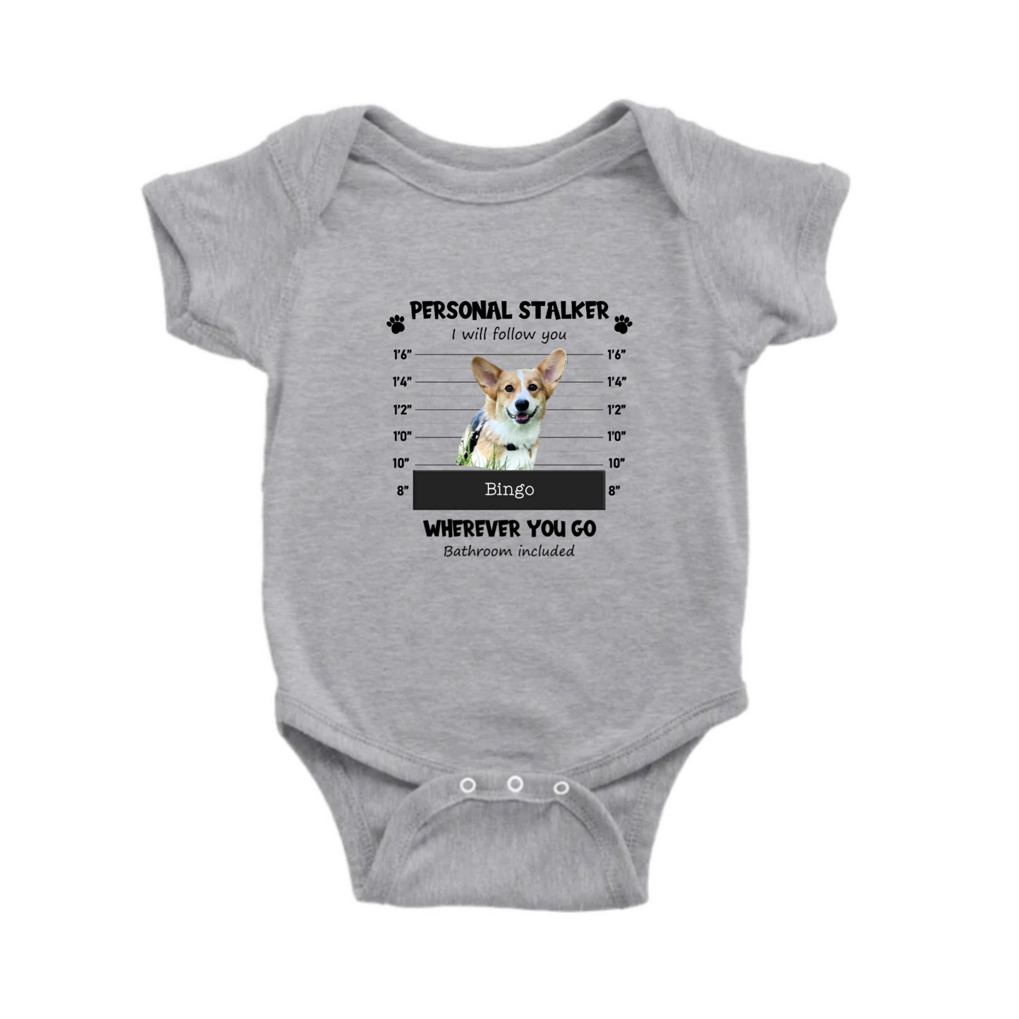 funny baby gift for kids with pet dog