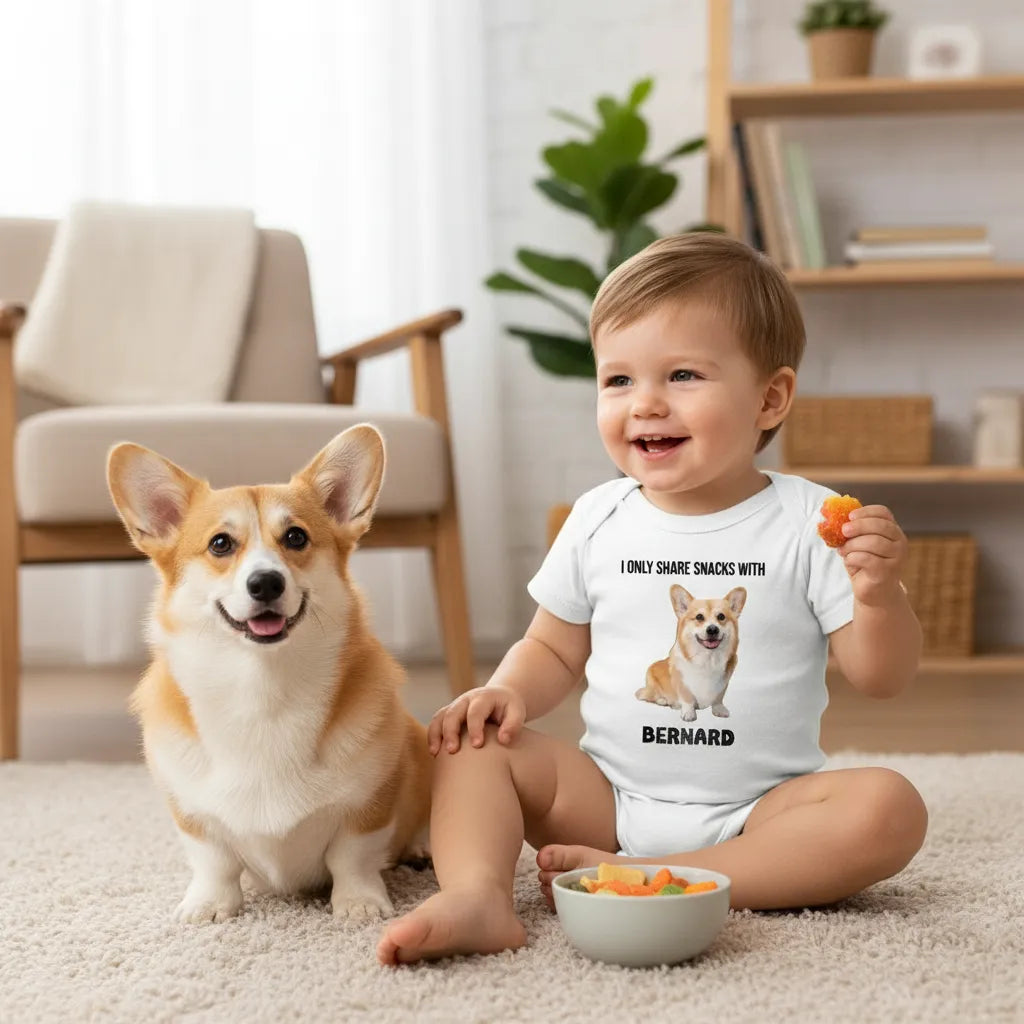 kids dog shirt, custom dog t shirt, personalized baby bodysuit