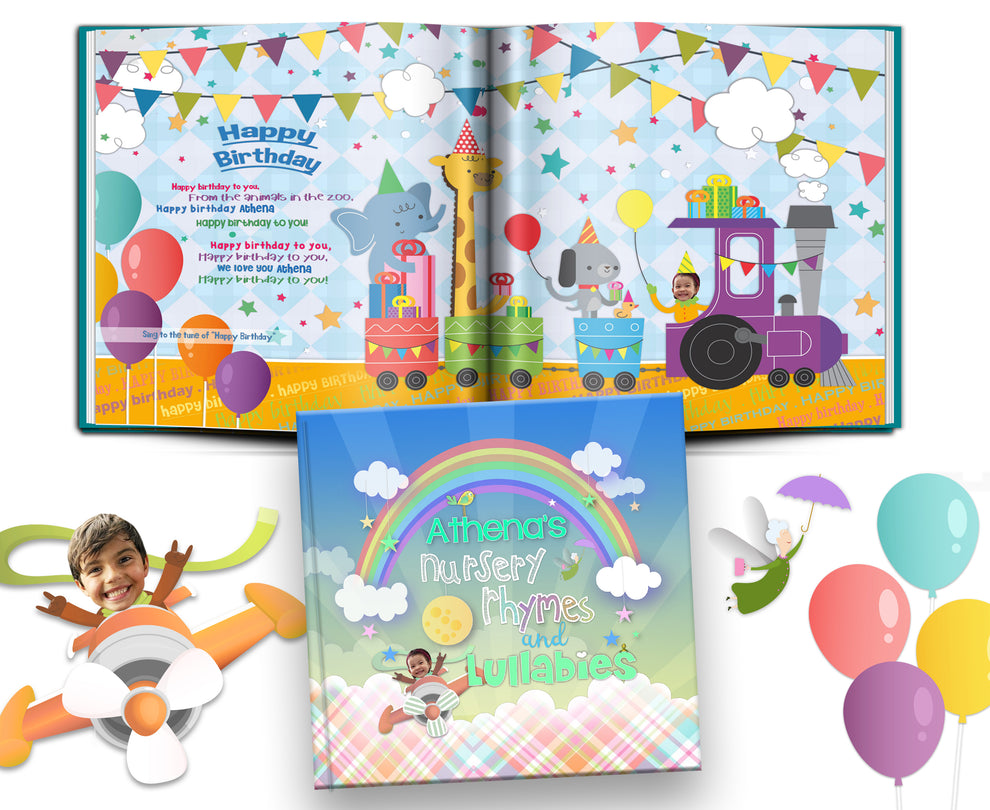 Personalized Nursery Rhyme Book for kids, with photo and name – My ...