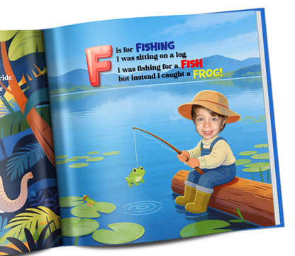 learning the alphabet abcs with a personalized children's book abc book with photos of children custom names