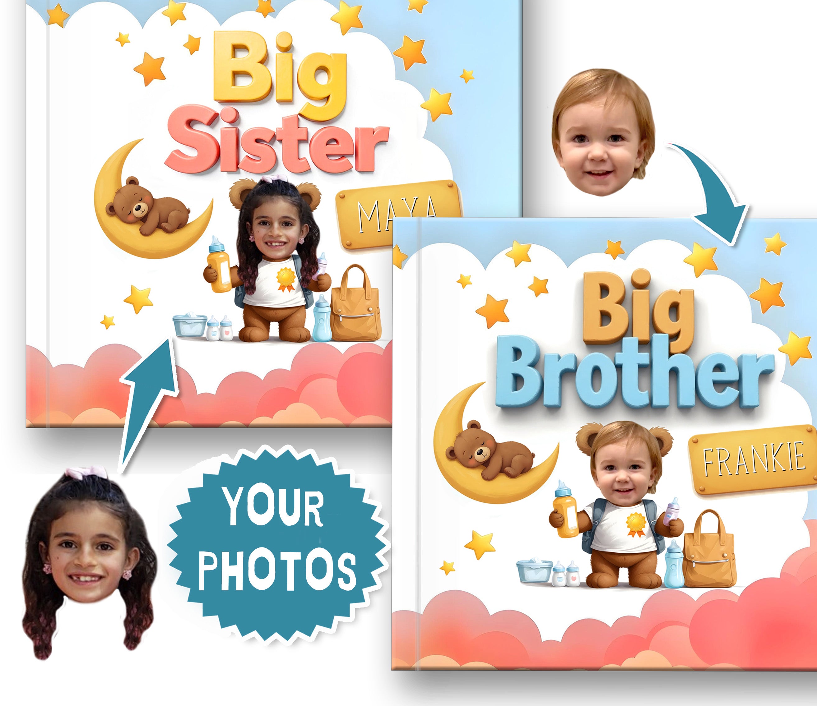 Customed Book Personalized children and adult books with Photo and Name – My Custom ...