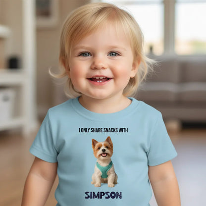 funny dog outfit, pet photo clothing, custom kids pet photo shirt