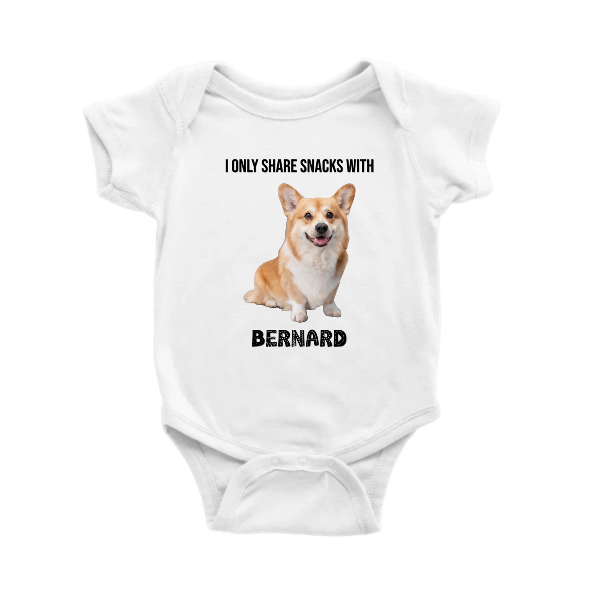 personalized dog shirt, custom pet photo onesie, dog lover baby gift