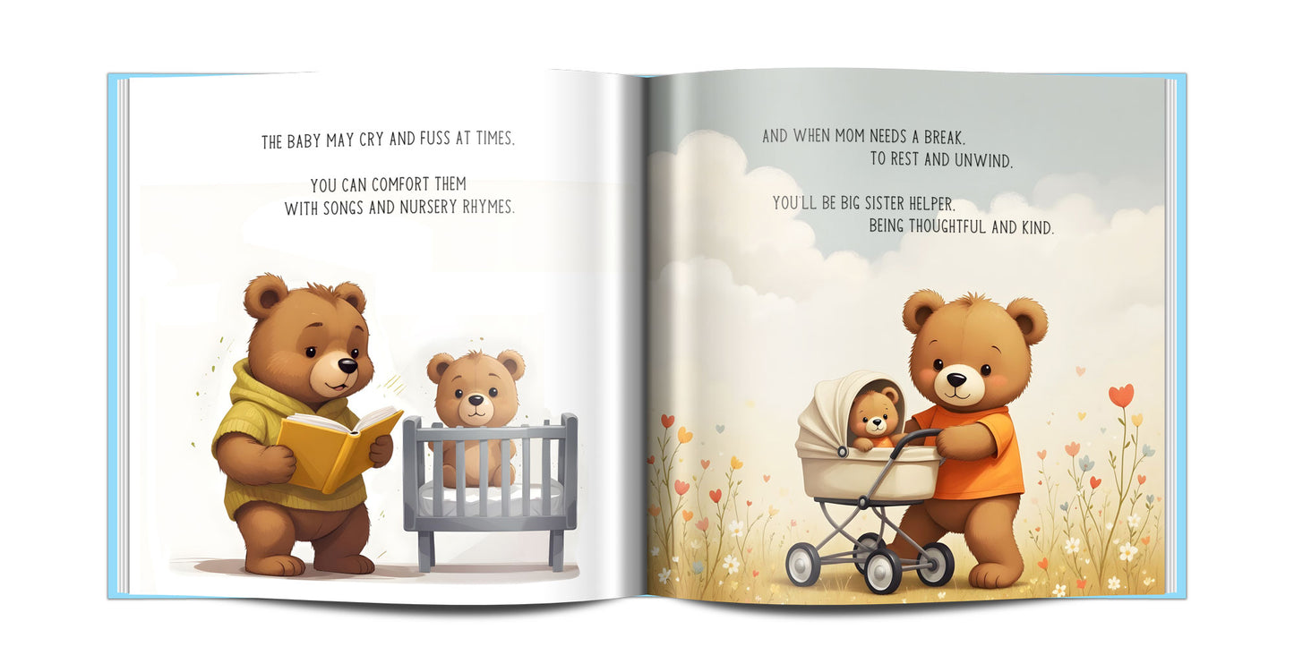 Personalized Book for New Big Brothers & Sisters - Custom Name