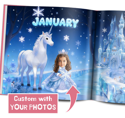 personalized frozen theme gift for girls, custom frozen storybook