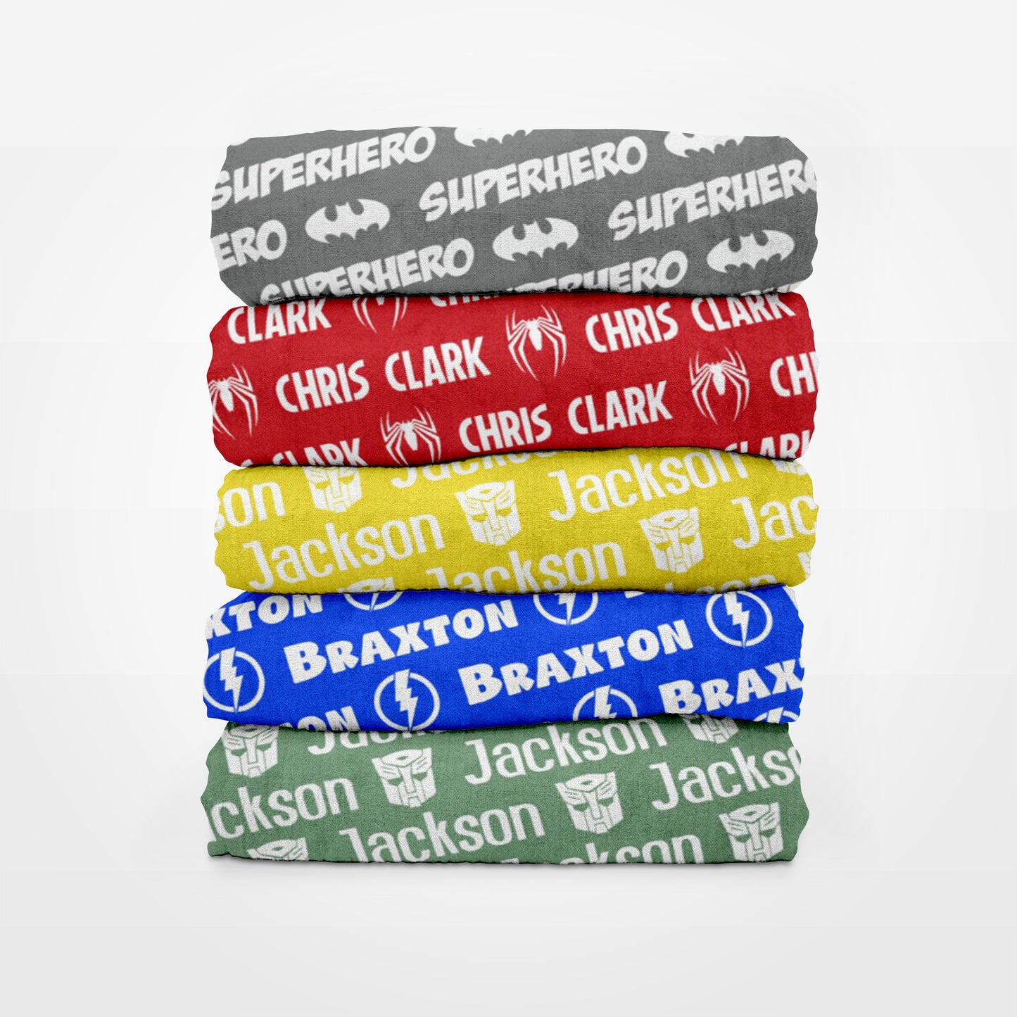Personalized Blanket for Kids - Superhero Blanket, Custom name blanket