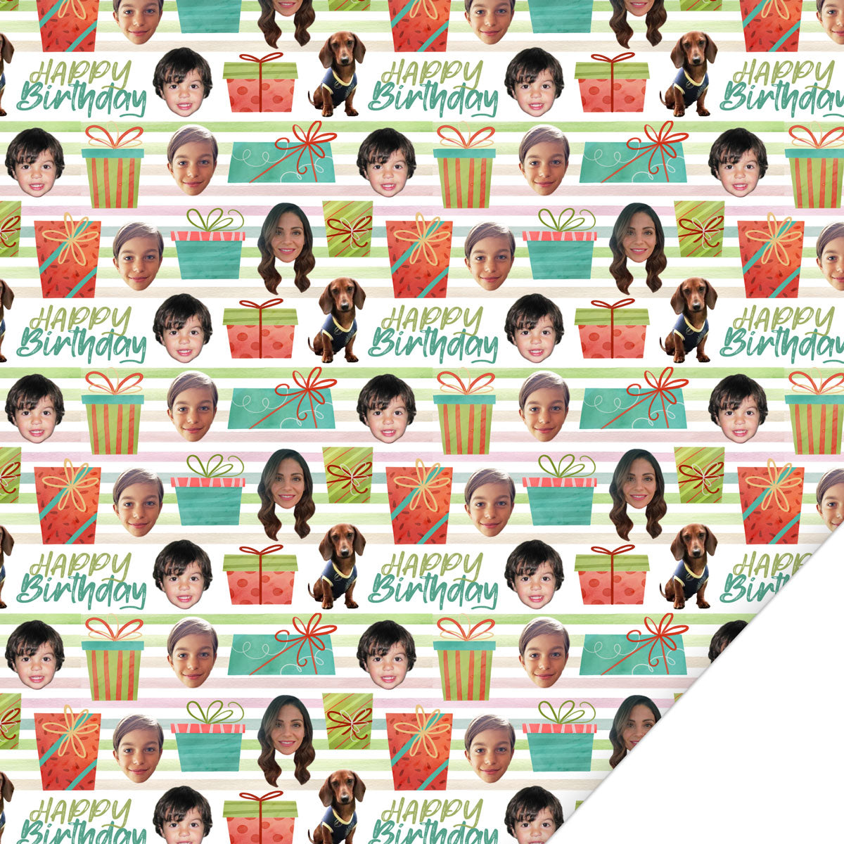Personalized Birthday Gift Wrap - Custom Photo Wrapping Paper – My Custom  Kids Books