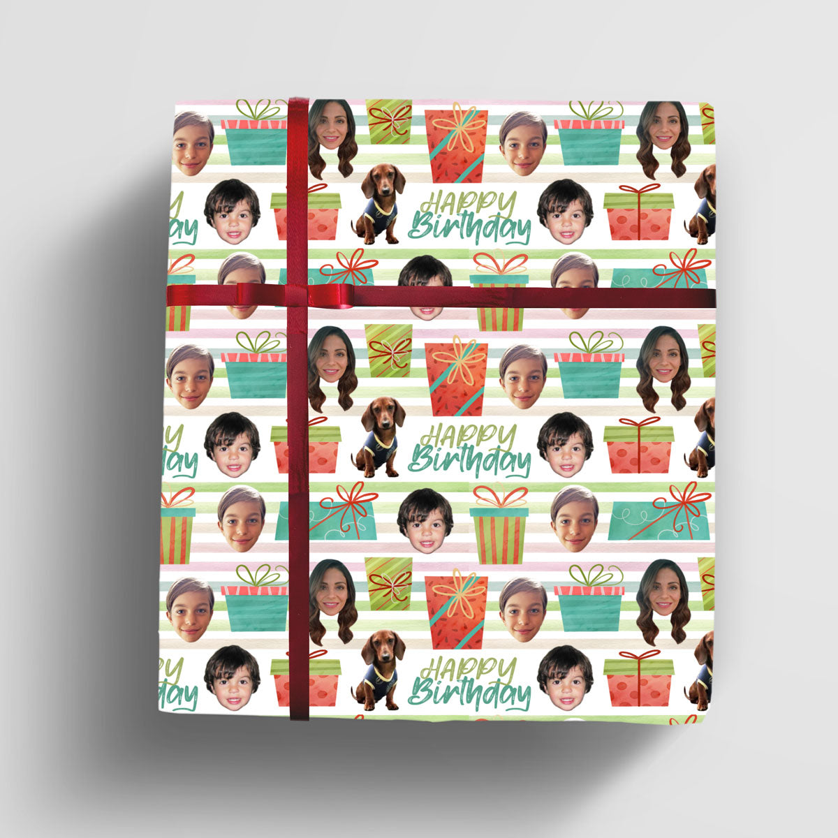 Personalized Birthday Gift Wrap - Custom Photo Birthday Wrapping Paper