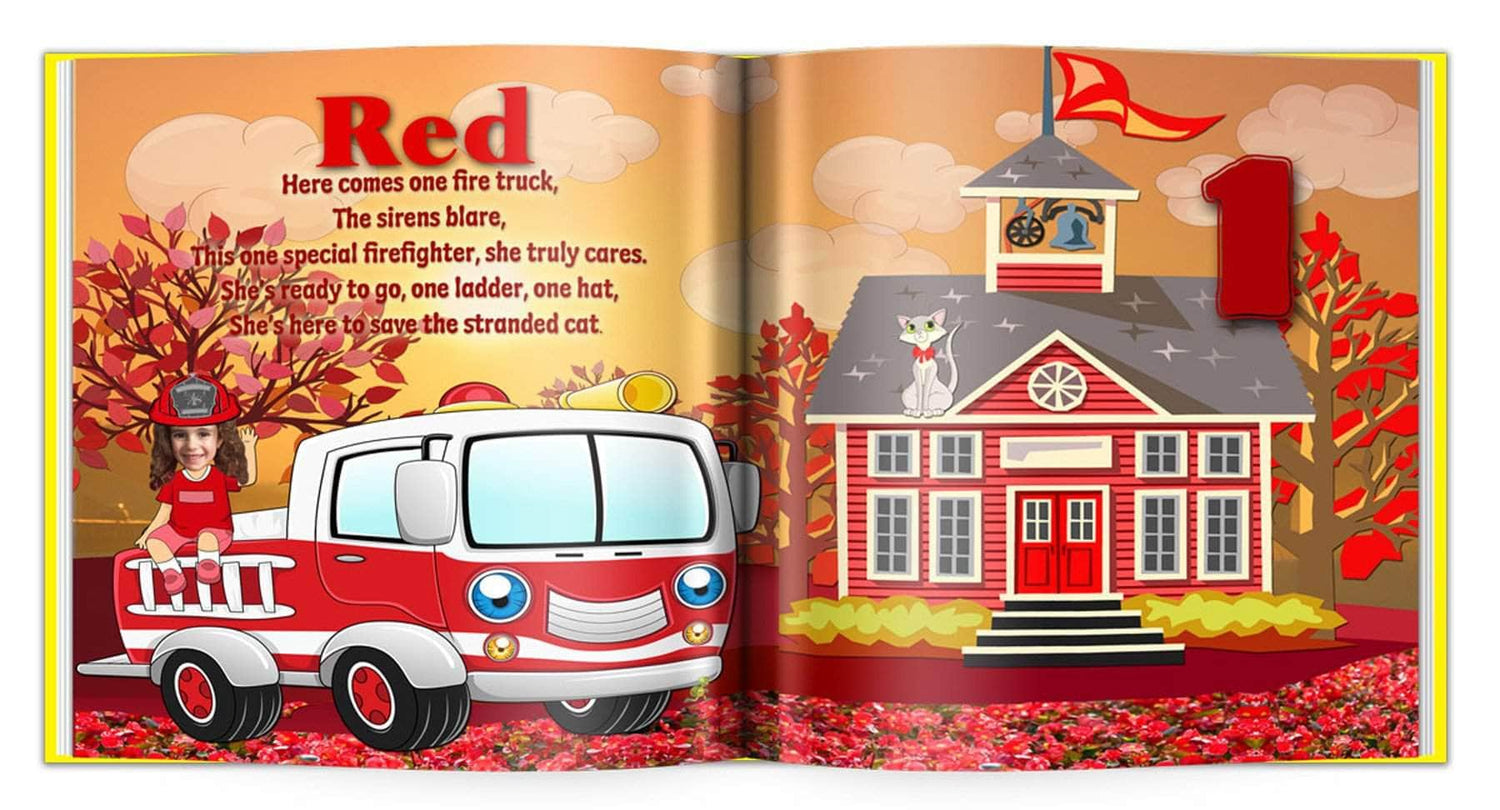 personalized children's book for kids to learn color red, A Personalized Book for Toddlers