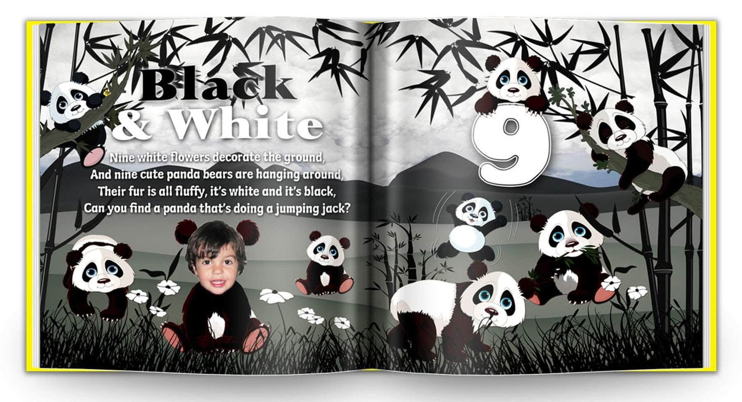 personalized children's book for kids to learn colors panda, A Personalized Book for Toddlers - Colors & Numbers book