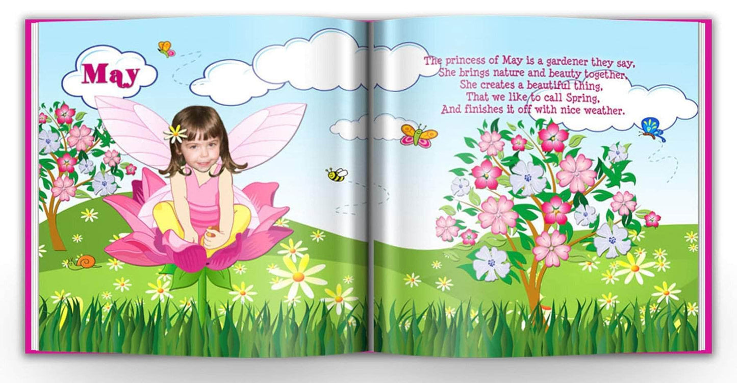 personalized princess book for girls flower fairy, personalized princess gifts, personalized princess book, princess books for girls