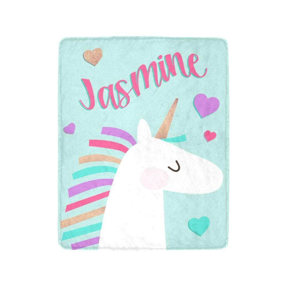 personalized fleece blanket with name unicorn, unicorn blanket custom blanket with name